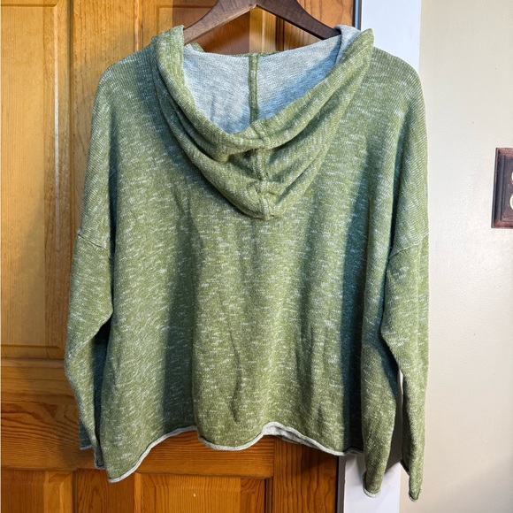 Eileen Fisher Olive Green Women's Hoodie - Picture 4 of 8